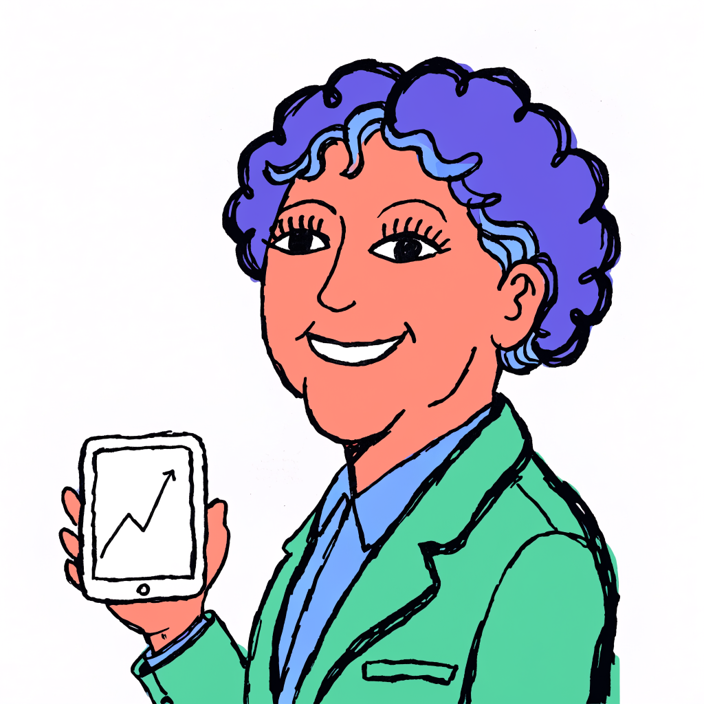 Illustrated portrait of David R., operations director